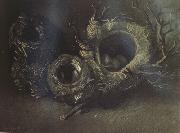 Still life with Three Birds'Nests (nn04) Vincent Van Gogh